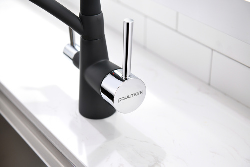 Смеситель для кухни Paulmark SIEGEN Si213111-401 на раковину антрацит - фото 3